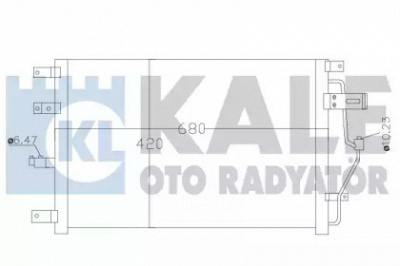 KALE OTO RADYATOR 390300 -  Конденсатор, кондиционер